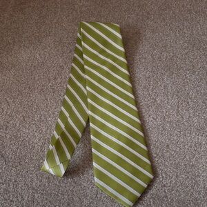 Green Striped Men's Tie
